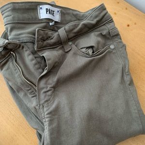 Paige High Rise Jeans - Authentic Grey/Green